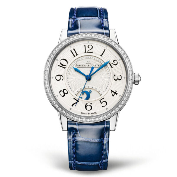 Jaeger-LeCoultre Rendez-Vous Night & Day – Aço com Diamantes e Pulseira Azul