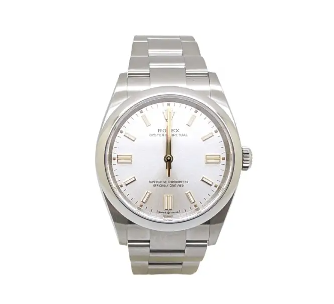 Rolex Oyster Perpetual 36 mm Prata – Ref. 126000